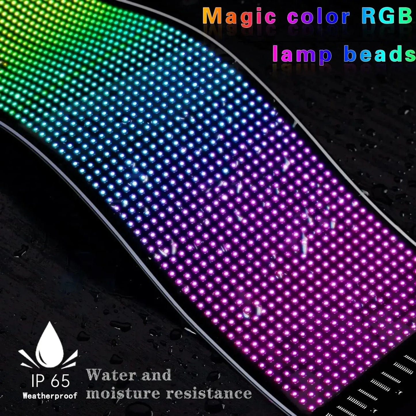 Flexible LED Display Screen For Car || شاشة عرض مرنة للسيارة