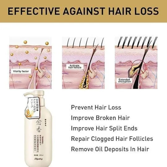 Sakura Japanese Shampoo For Hair Loss || شامبو ساكورا الياباني لعلاج تساقط الشعر