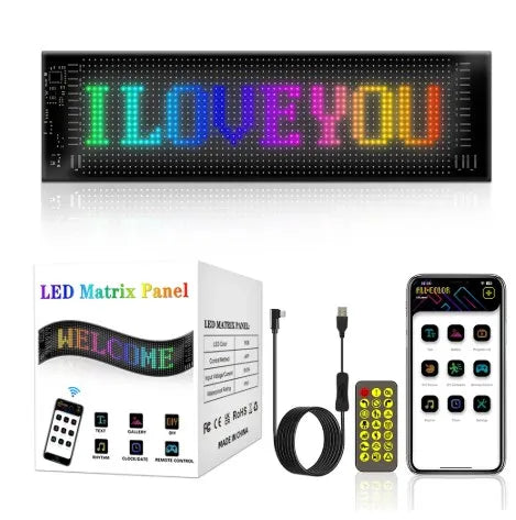 Flexible LED Display Screen For Car || شاشة عرض مرنة للسيارة