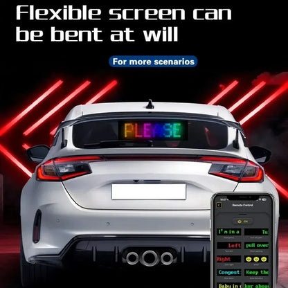 Flexible LED Display Screen For Car || شاشة عرض مرنة للسيارة