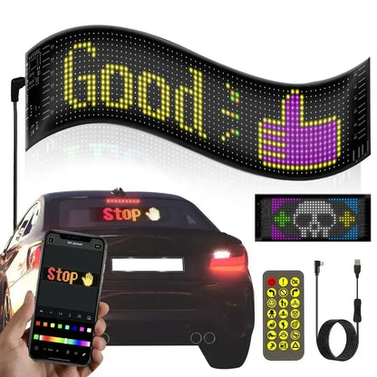 Flexible LED Display Screen For Car || شاشة عرض مرنة للسيارة