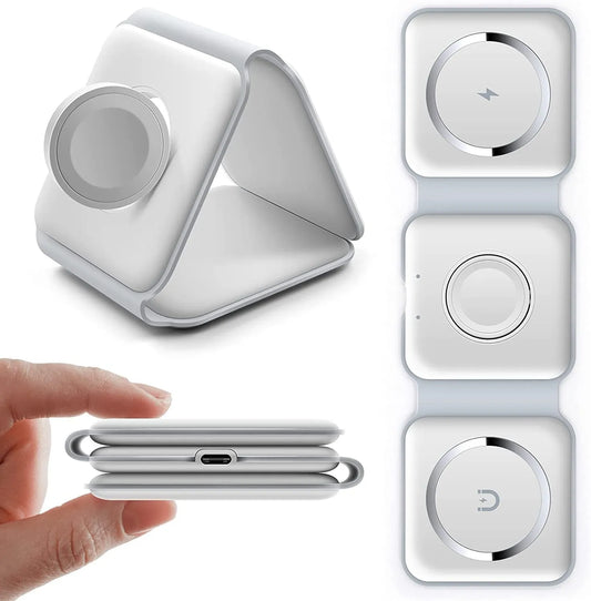 3 In 1 Wireless Folded Charging Pad || لوحة شحن لاسلكية قابلة للطي 3 في 1