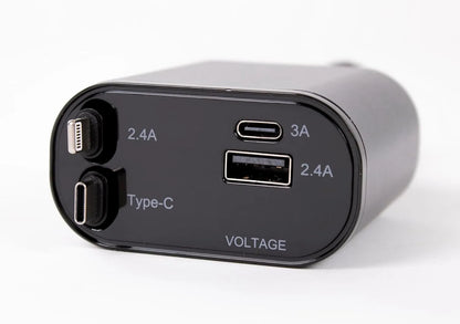 4 Fast Charging Ports with 80cm Retractable Cables || 4 منافذ شحن سريع مع كابلات قابلة للسحب بطول 80 سم