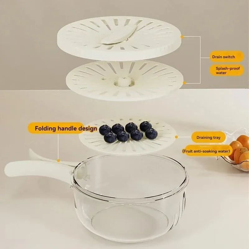 2 In 1 Drainer And Strainer Bowl || مصفاة ووعاء 2 في 1