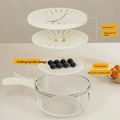 2 In 1 Drainer And Strainer Bowl || مصفاة ووعاء 2 في 1